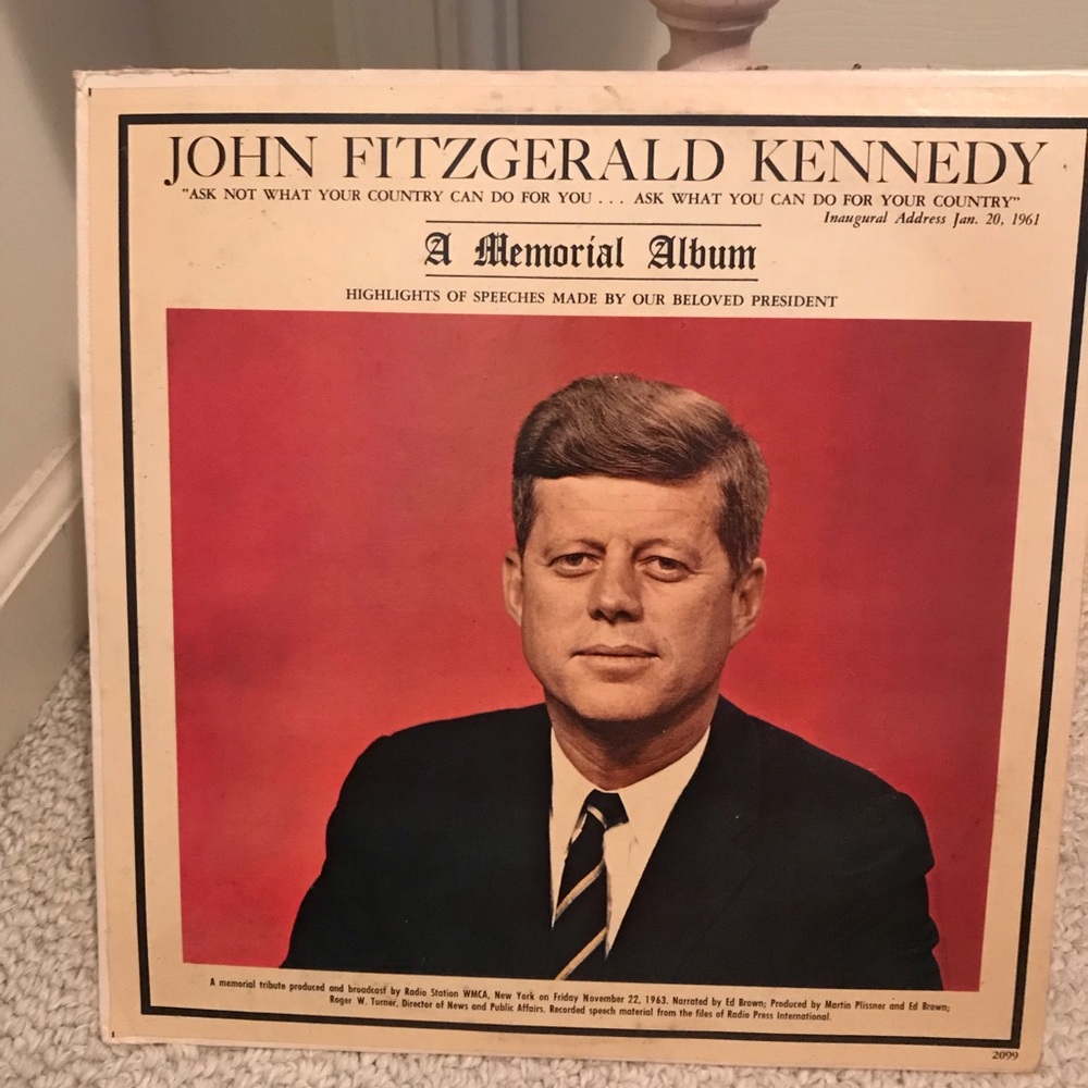 John F Kennedy vintage tribute album